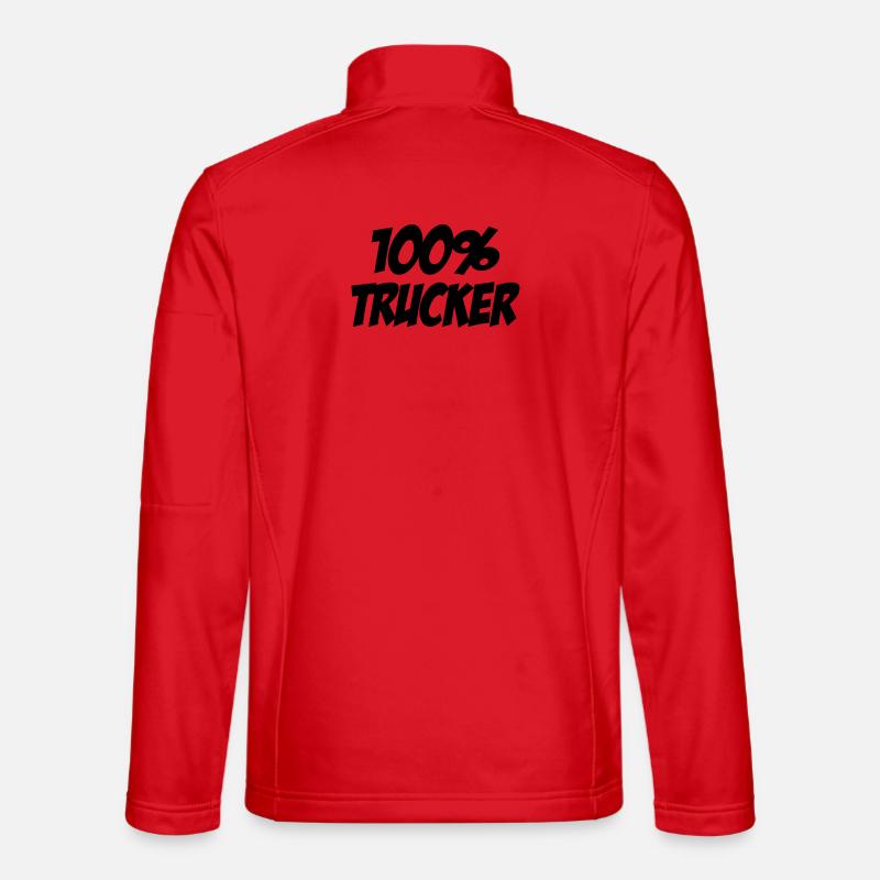 100% Trucker - Unisex Softshelljacke - Rot