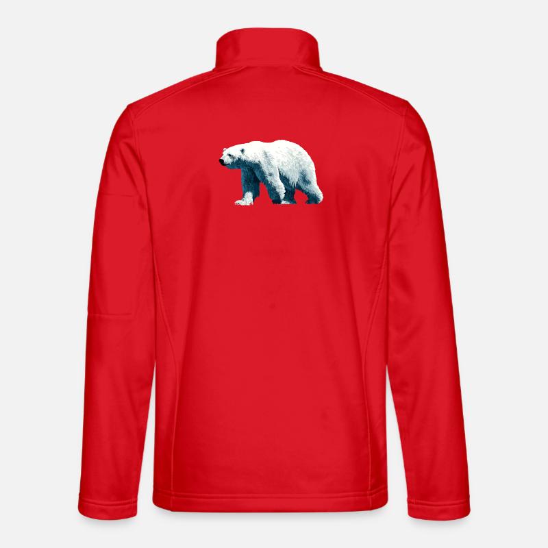 Polar Bear Polar Bear - Unisex Softshell Jacket - red