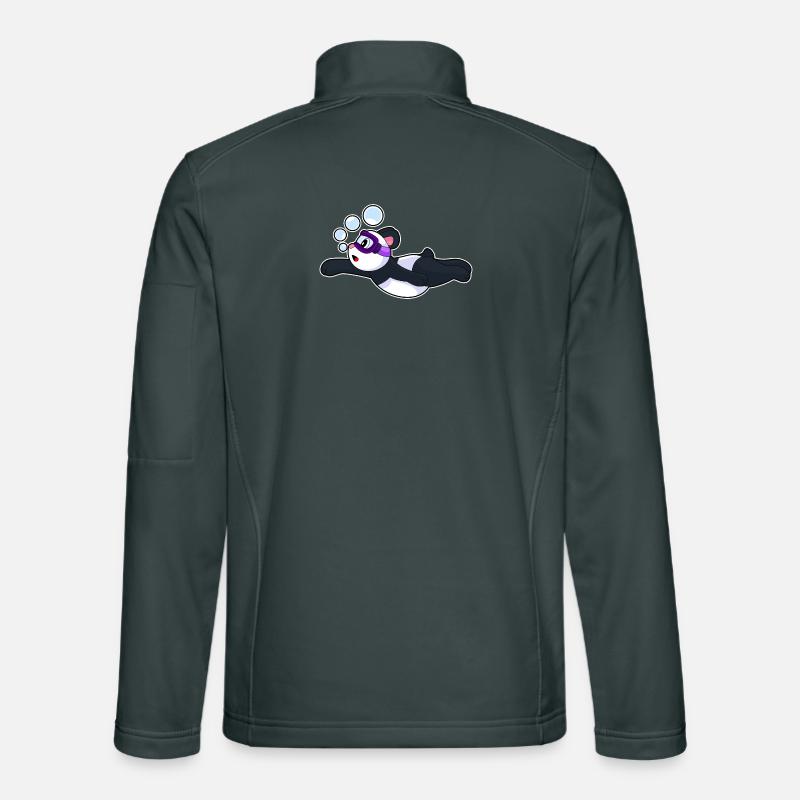 Lunettes de natation Panda Été Veste en tissu softshell Unisexe