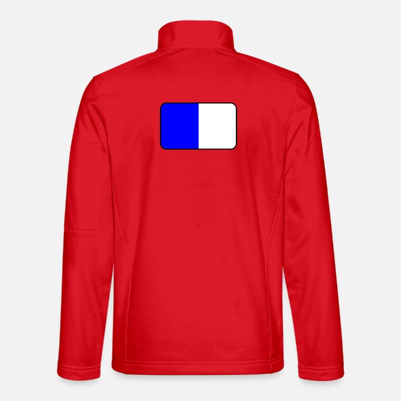 Spa Flag Emblem - Unisex Softshell Jacket - red