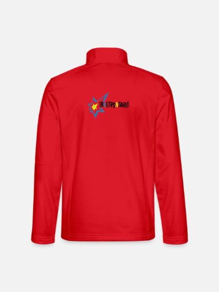 Irresponsable - Veste en tissu softshell Unisexe - rouge