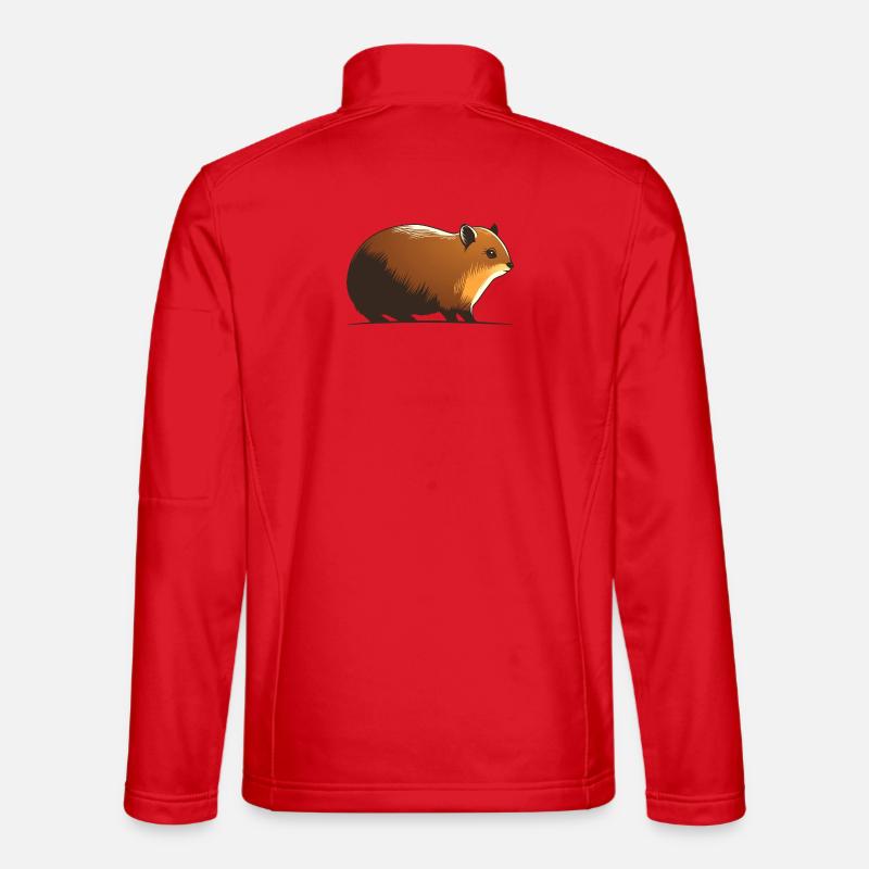 Klippschliefer - Unisex Softshelljacke - Rot