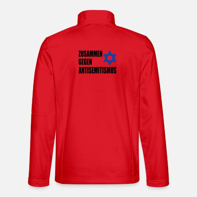 zusammen gegen antisemitism - Unisex Softshelljacke - Rot
