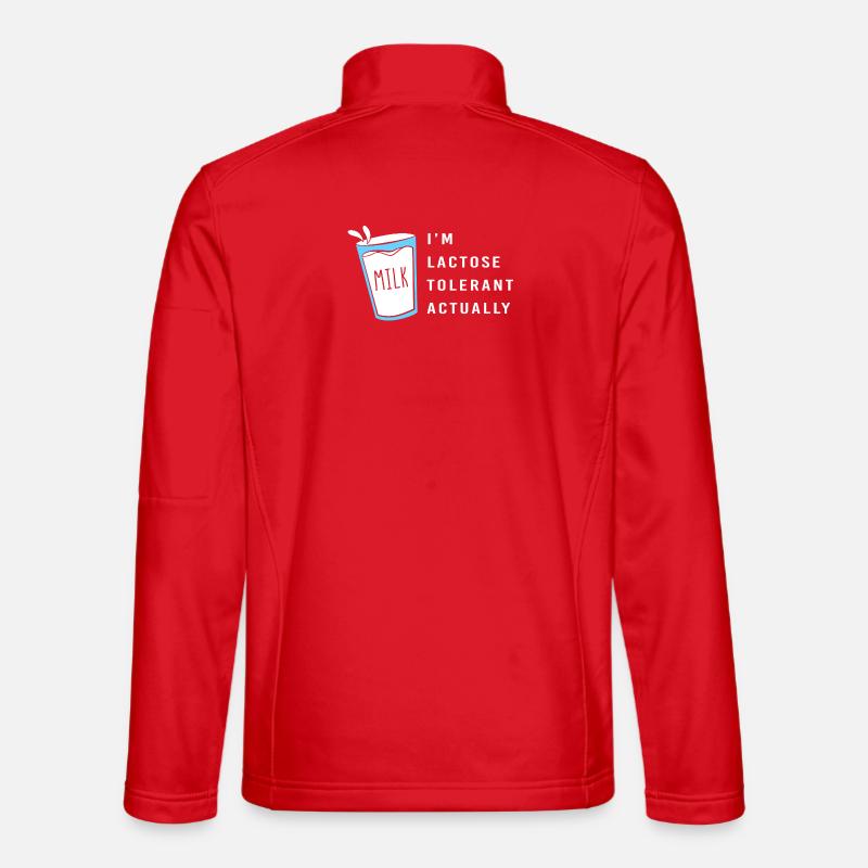 Milk Lactose Flatulence - Unisex Softshell Jacket - red