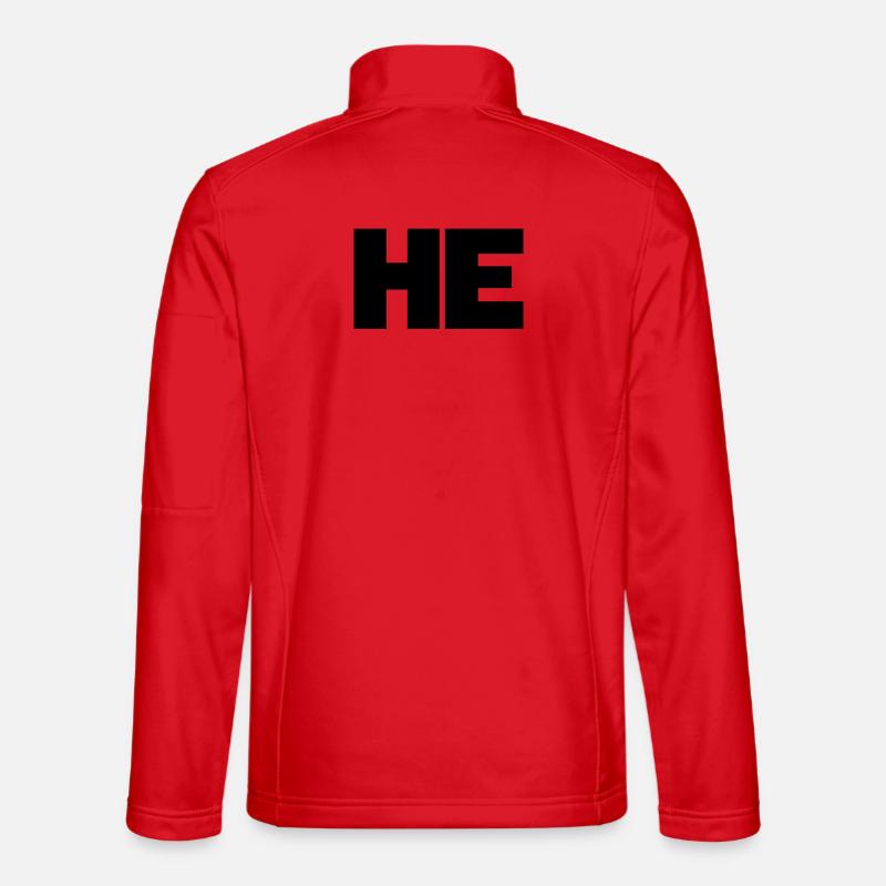 NE – НЕ / NO – The universal no - Unisex Softshell Jacket - red