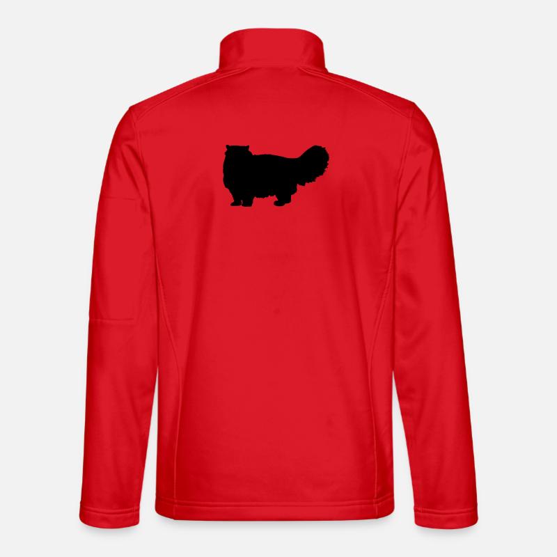 Persian Cat - Unisex Softshell Jacket - red