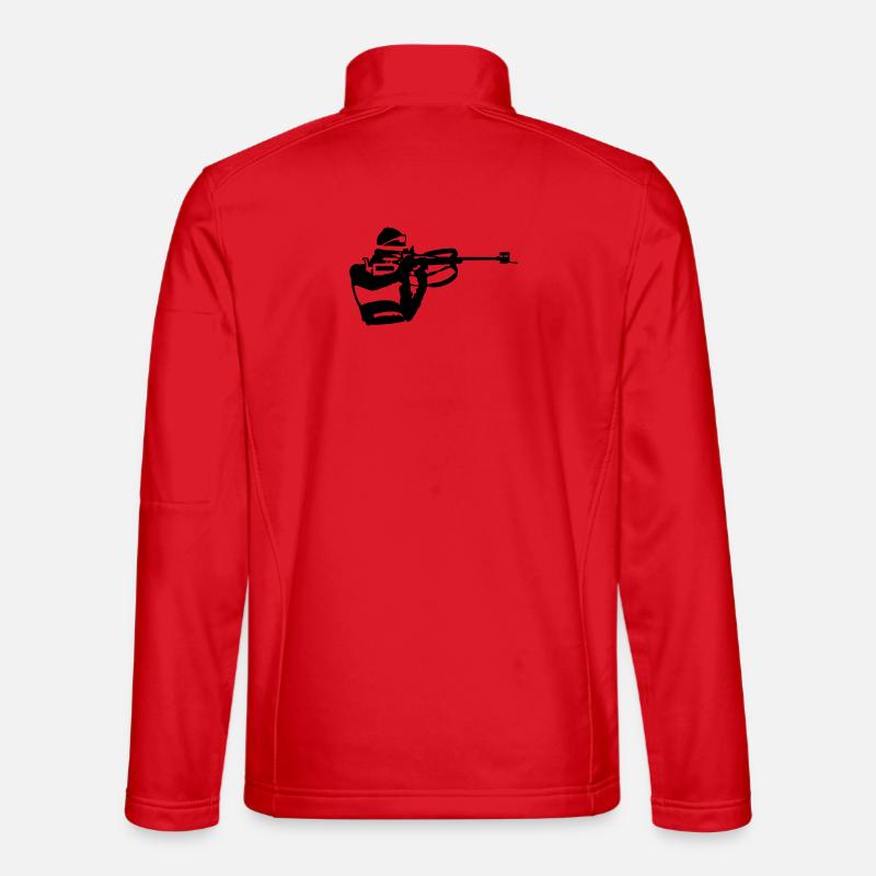 Biathlon - Unisex Softshell Jacket - red