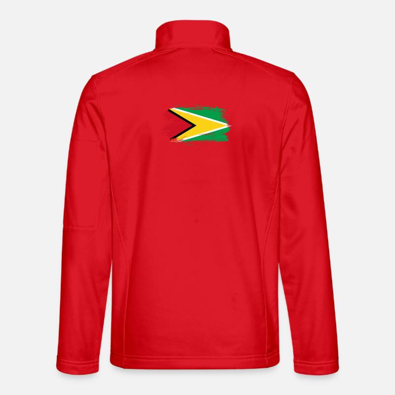 drapeau de la Guyane Veste en tissu softshell Unisexe