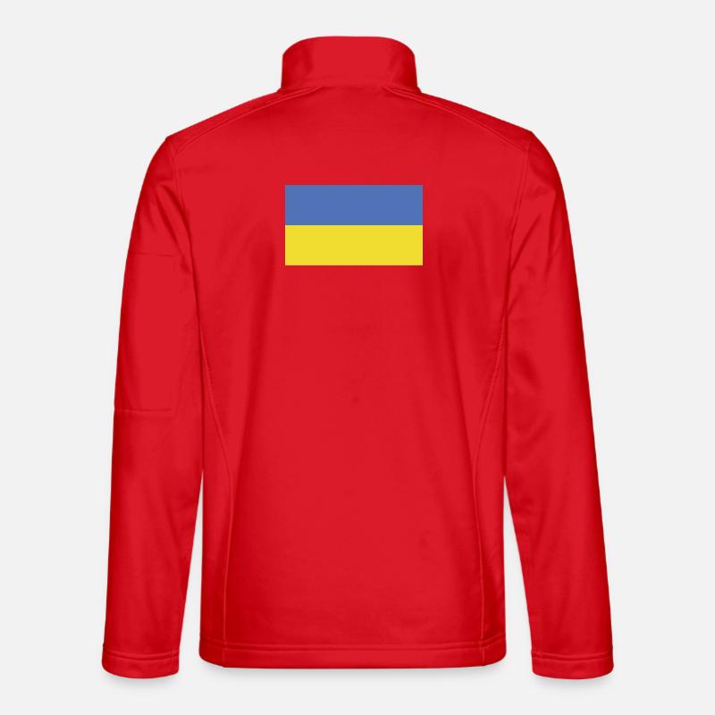 Ukraine Flagge Fahne - Unisex Softshelljacke - Rot