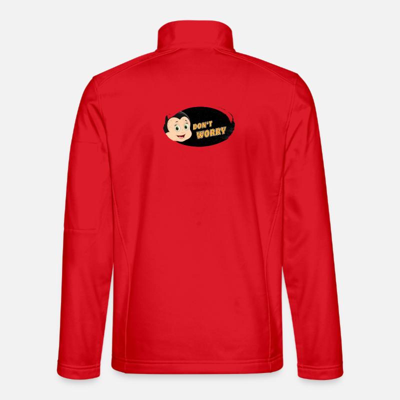 Dont worry be happy with Comic Unisex Softshelljacke