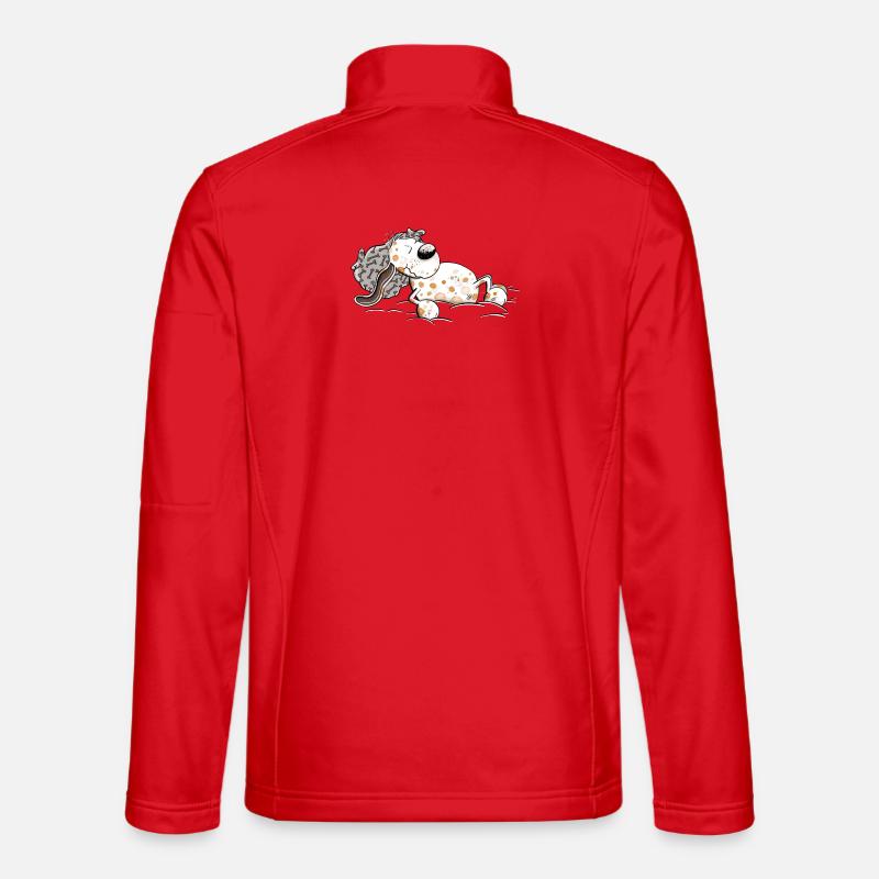 Sleeping Dog Tired Dream - Unisex Softshell Jacket - red