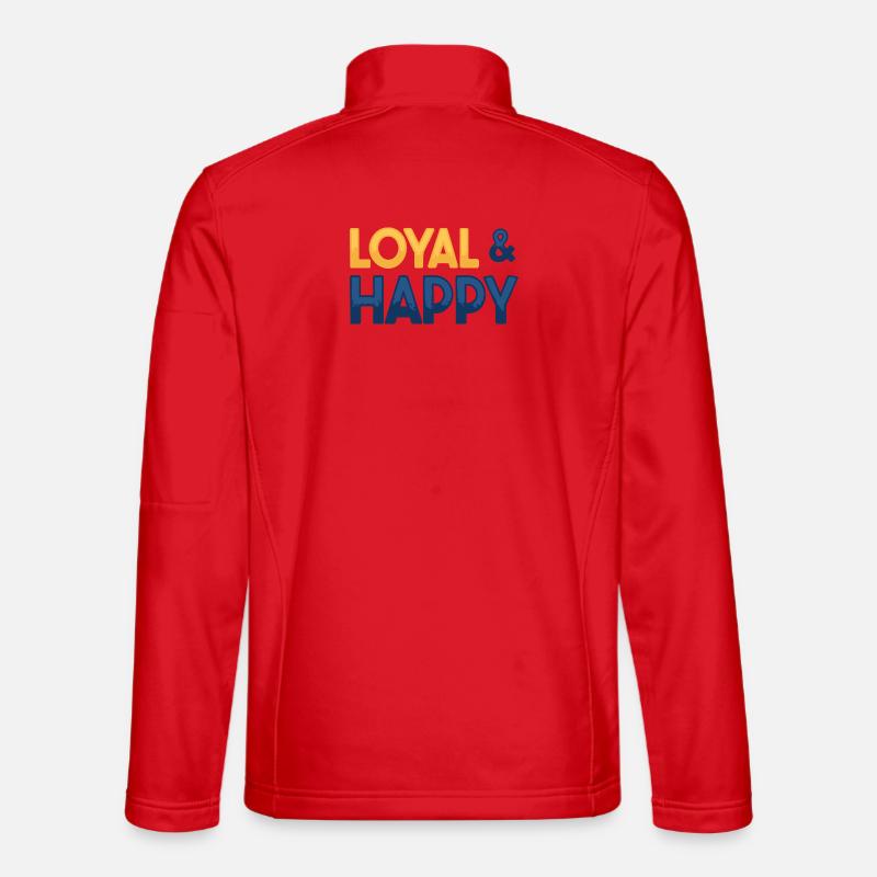 Loyal & Happy - Unisex Softshell Jacket - red