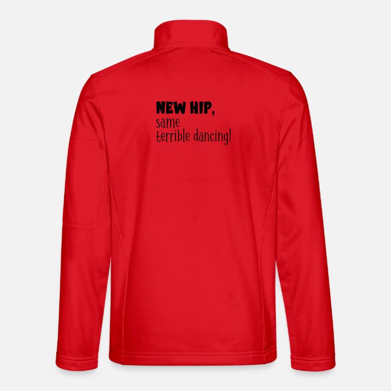 Hanches - Danse drôle - Veste en tissu softshell Unisexe - rouge