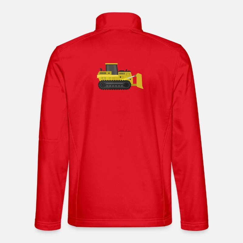 Planierraupe - Unisex Softshelljacke - Rot