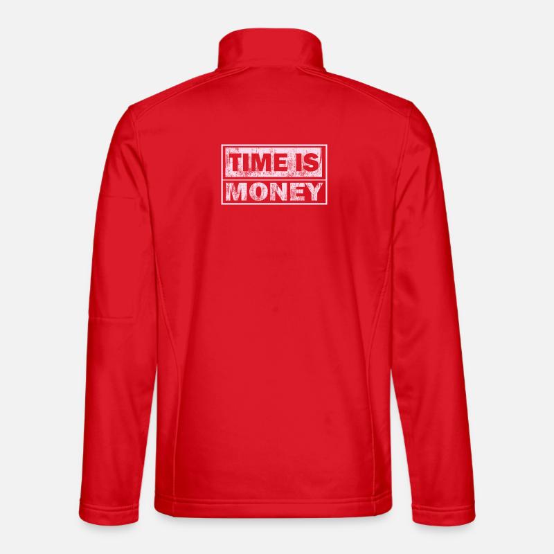 Time is money graphics - Unisex Softshell Jacket - red