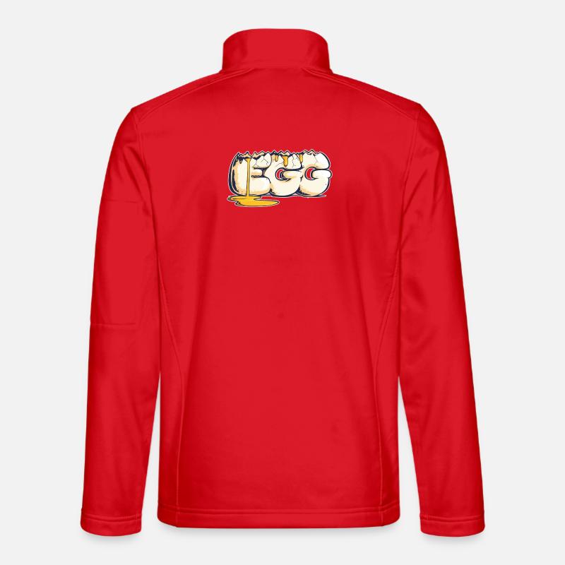 Ei, gezogenes Wort (2) - Unisex Softshelljacke - Rot