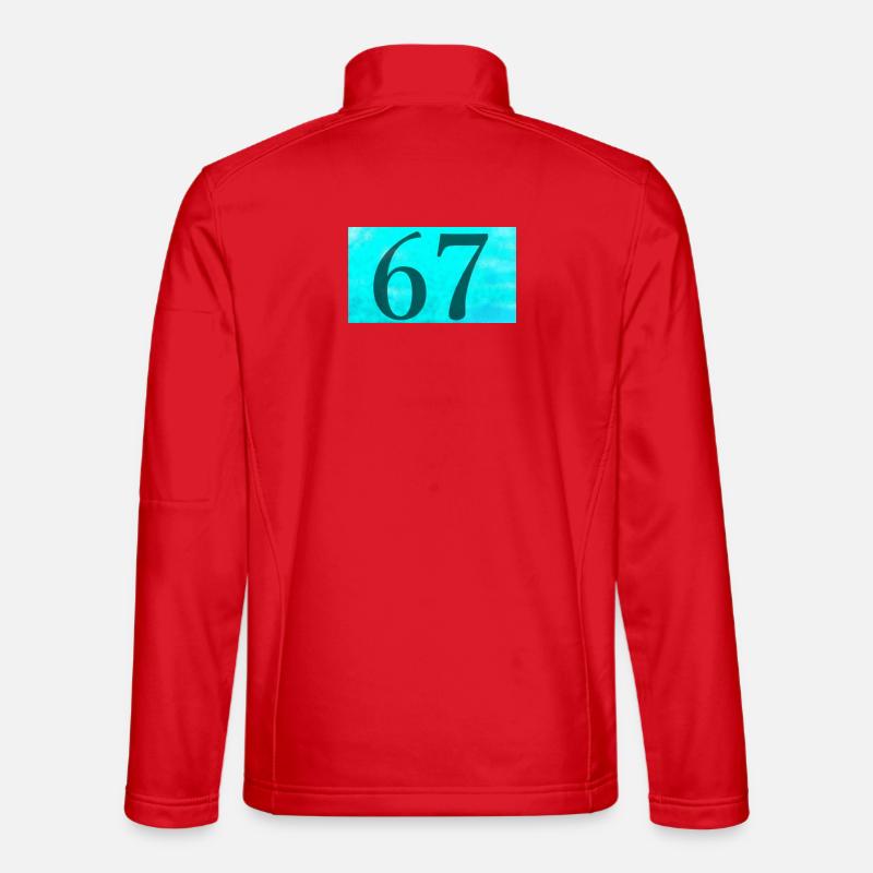 67_Blue - Unisex Softshelljacke - Rot