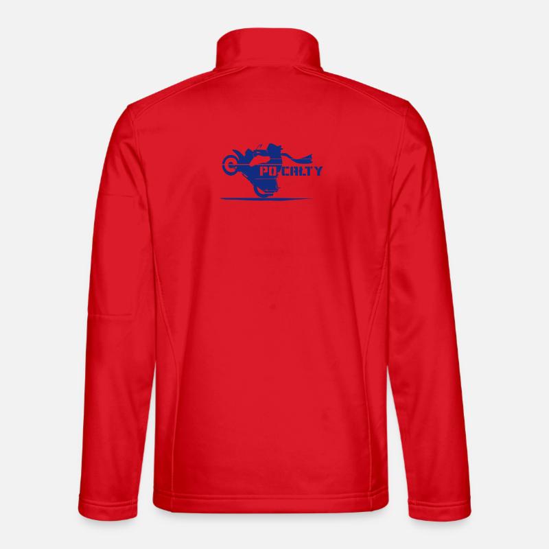PO CAŁTY - Unisex Softshelljacke - Rot