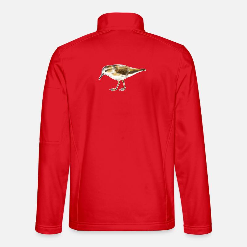 Zwergstrandläufer.1 - Unisex Softshelljacke - Rot