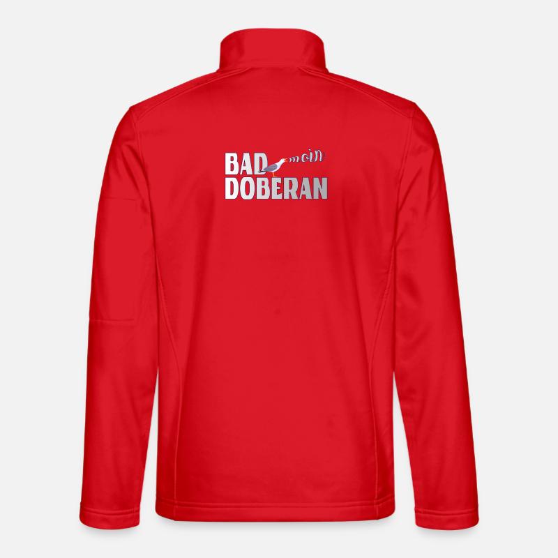 Möwe & Moin Bad Doberan Ostsee - Unisex Softshelljacke - Rot