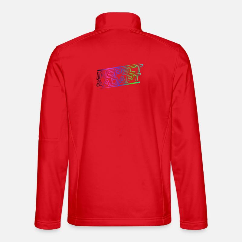 Inspect & Adapt, Agile Coach Scrum Tasse - Unisex Softshelljacke - Rot