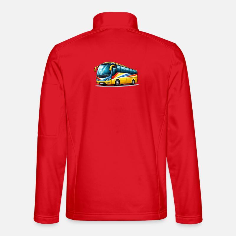 Coach Art Print - Unisex Softshell Jacket - red