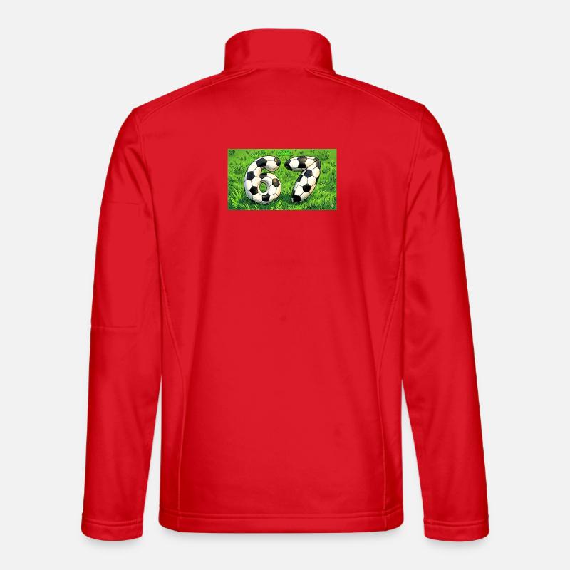 Six Seven Football Design - Unisex Softshell Jacket - red