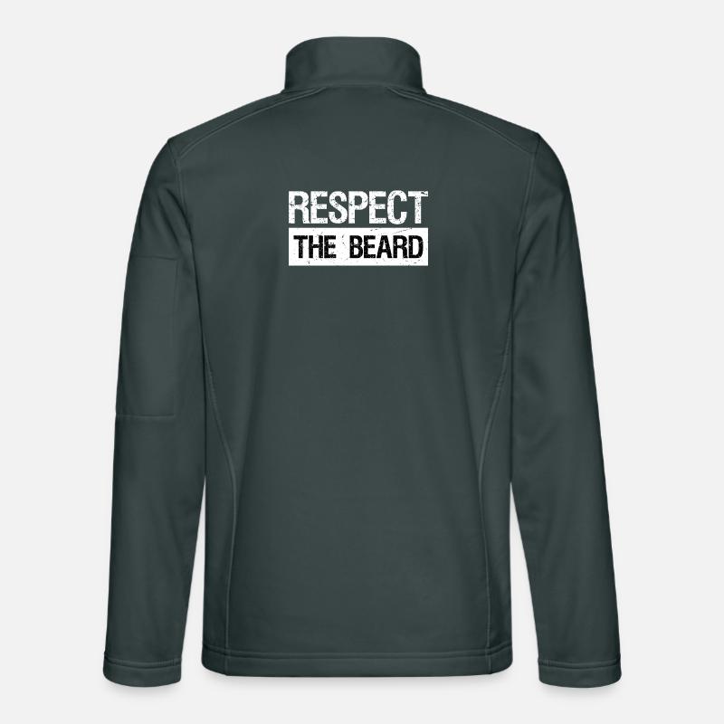respect the beard Unisex Softshell Jacket
