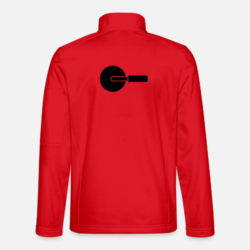 Pizza Cutter Wheel Knife Unisex Softshell Jacket