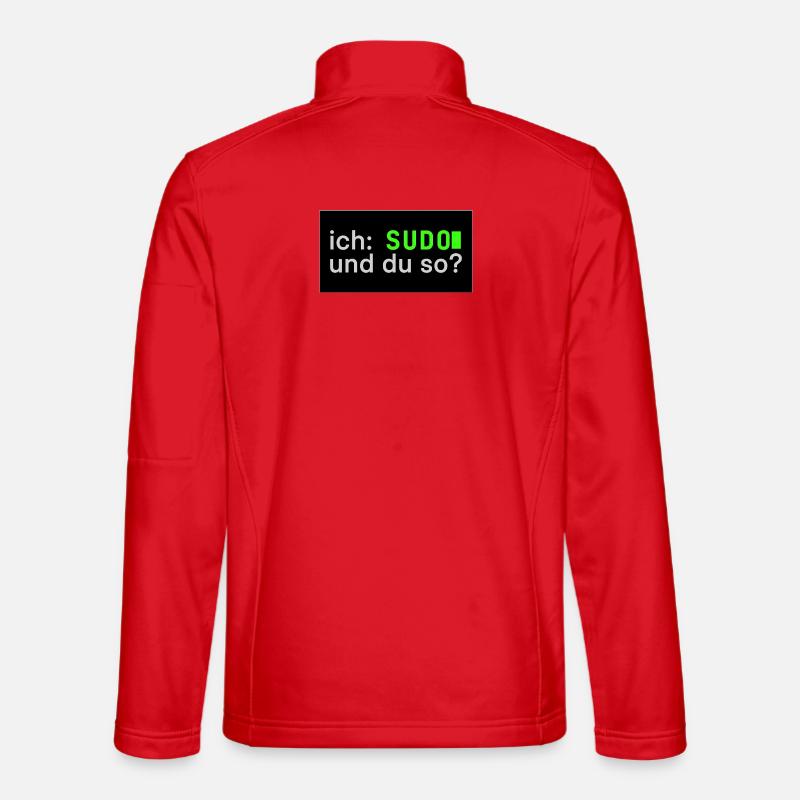 ich: SUDO und du so? Linux Sticker Design Unisex Softshelljacke