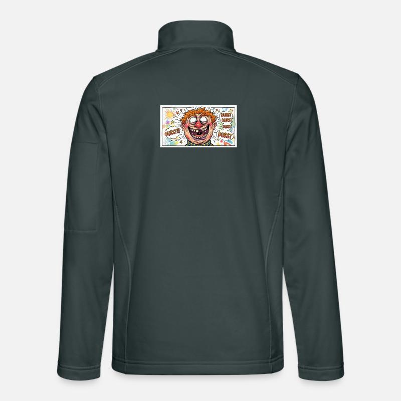 Durst-Karikatur Comicgesicht Unisex Softshelljacke