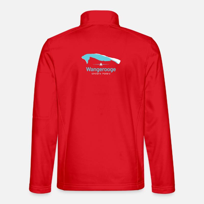 Wangerooge | Design map - Unisex Softshell Jacket - red