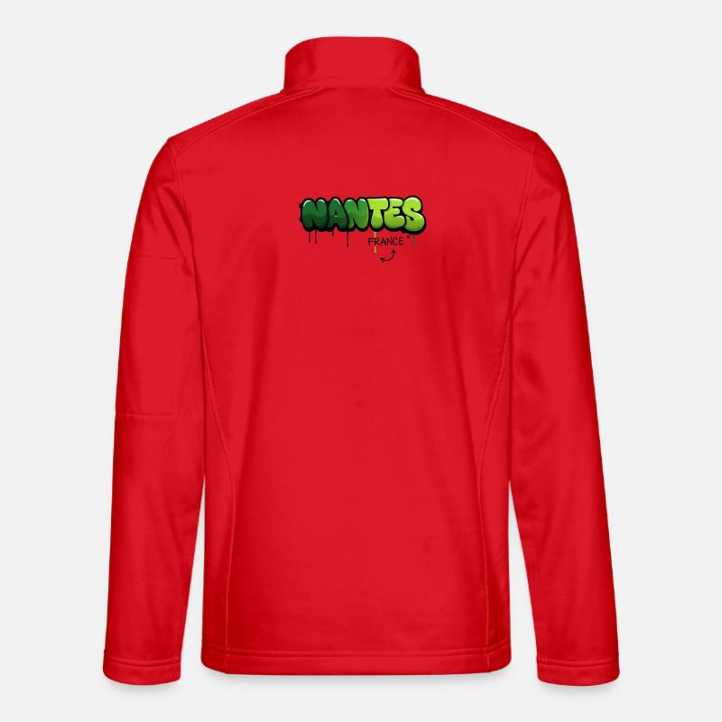 Nantes Graffiti Art Design - Unisex Softshell Jacket - red