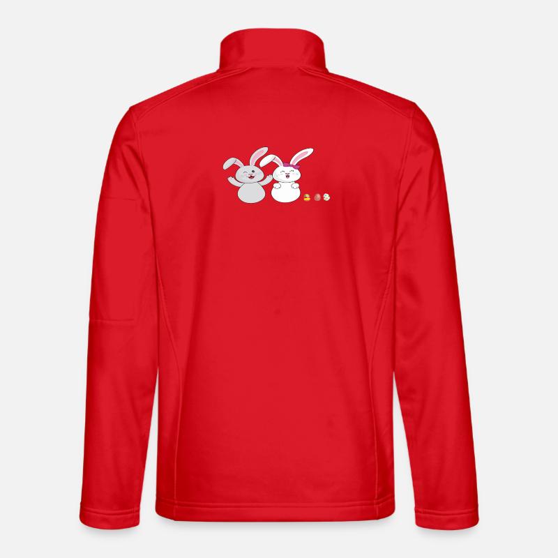 Cuddly bunny - Unisex Softshell Jacket - red