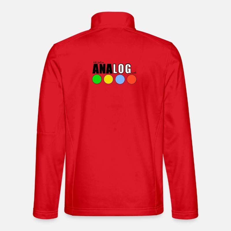 ANALOGisch - Unisex Softshelljacke - Rot