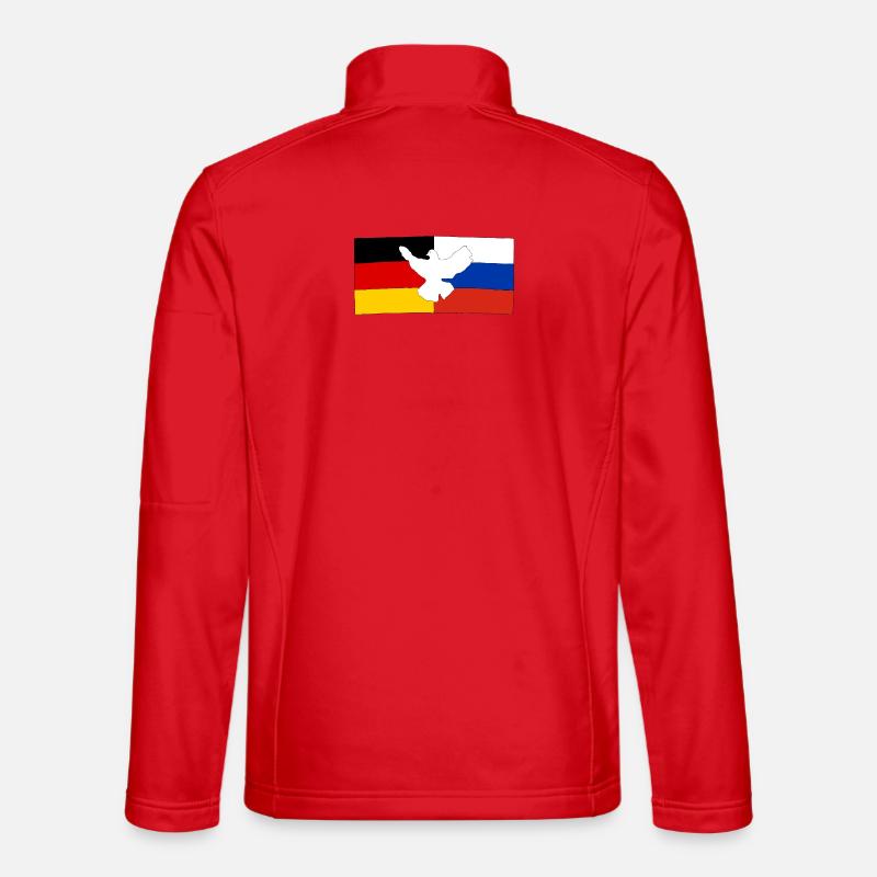 Deutsch-Russische Freundschaft - Unisex Softshelljacke - Rot