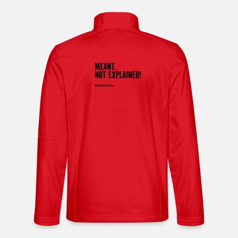 Meant. Not explained! - Unisex Softshell Jacket - red