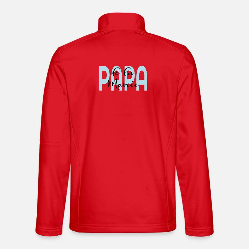 Vater der Braut - Unisex Softshelljacke - Rot