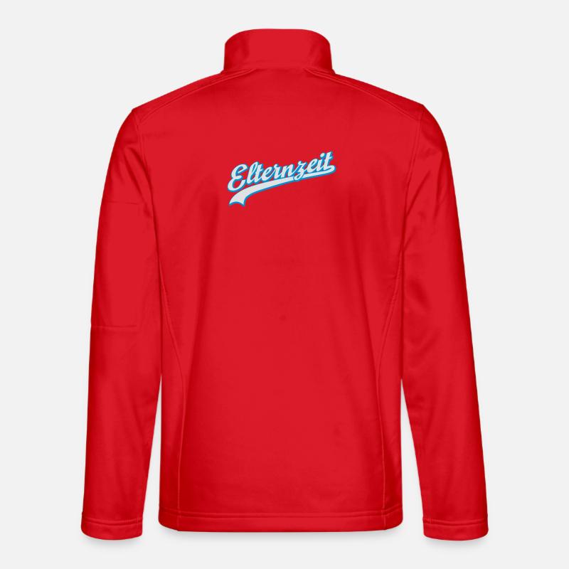 Elternzeit - Unisex Softshelljacke - Rot