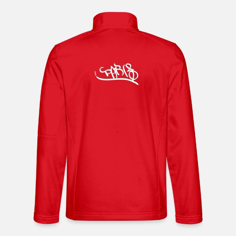 Graffiti Style Paris Design - Unisex Softshelljacke - Rot