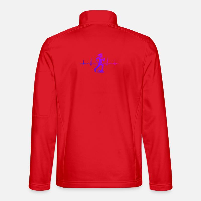 Running Graphics for Races - Unisex Softshell Jacket - red