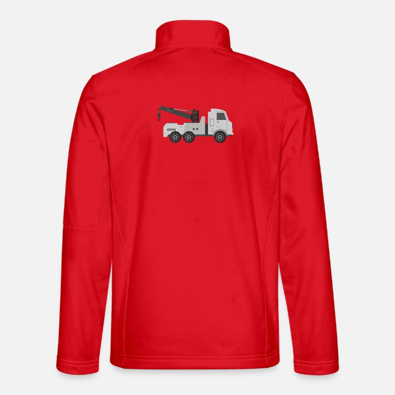 Abschleppwagen - Unisex Softshelljacke - Rot