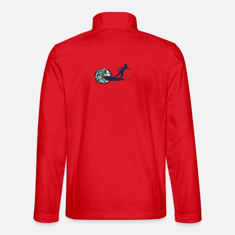 SURF over the World - Unisex Softshelljacke - Rot