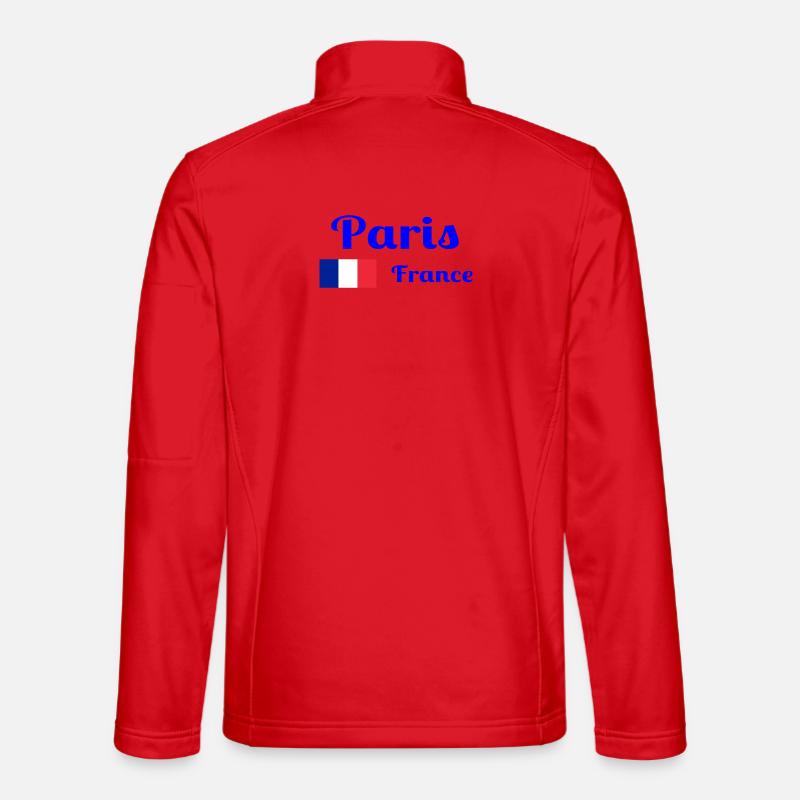 Paris Frankreich - Stilvolle Drucke - Unisex Softshelljacke - Rot