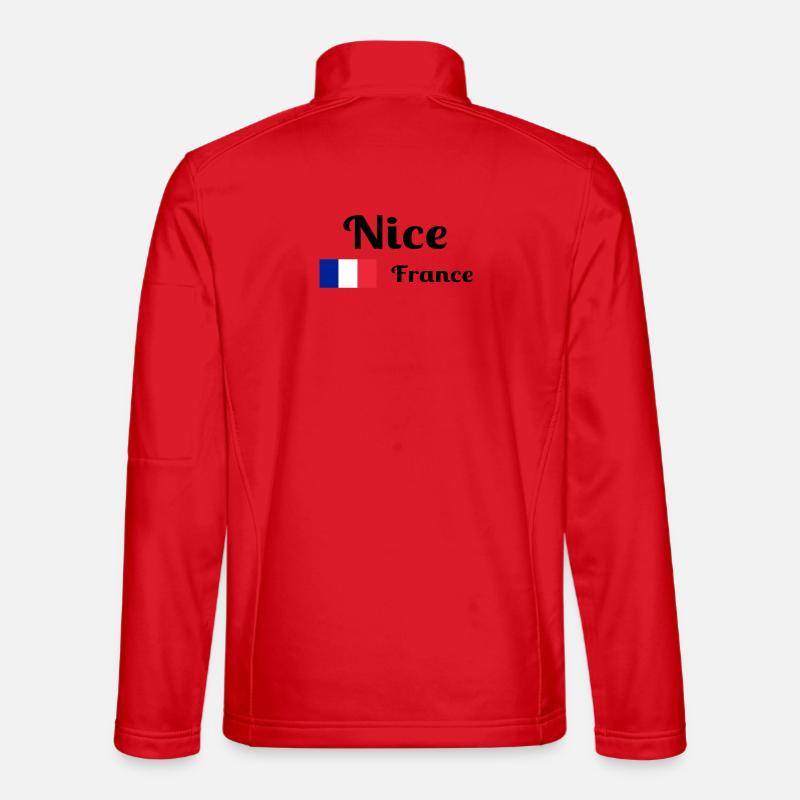Nizza Frankreich - Stilvolle Drucke - Unisex Softshelljacke - Rot