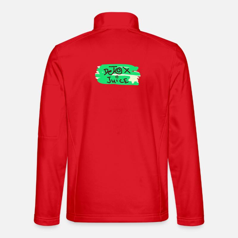 Detox juice text - Unisex Softshell Jacket - red