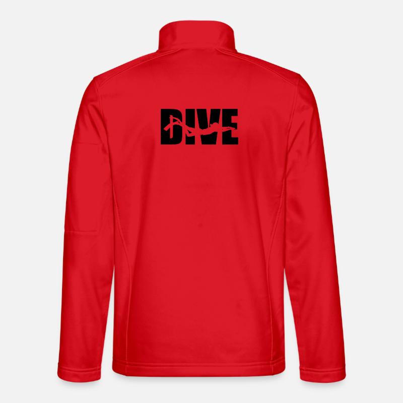 Dive - Unisex Softshell Jacket - red