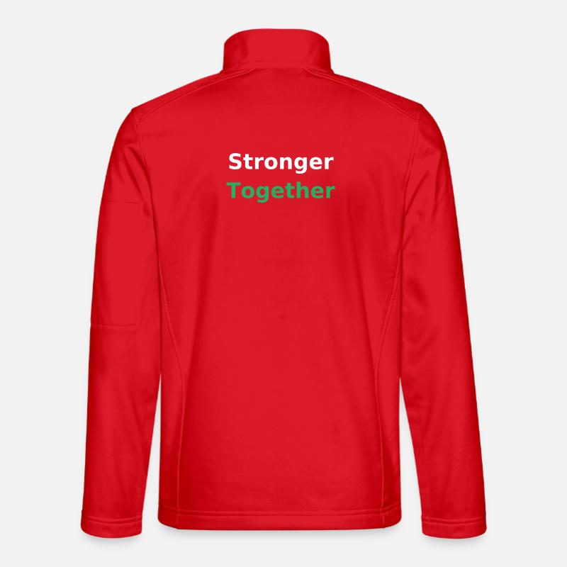 Stronger Together – Gemeinsam stark - Unisex Softshelljacke - Rot