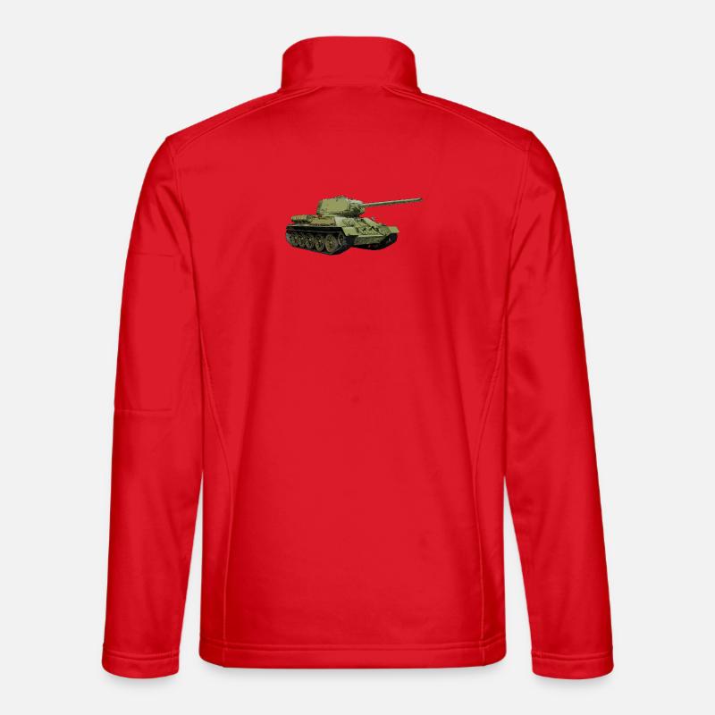 T-34 - Unisex Softshell Jacket - red