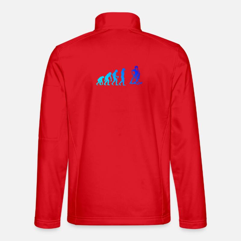 Charakterstarkes Floorball Design - Unisex Softshelljacke - Rot